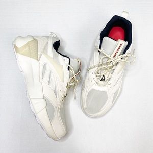 Reebok off white, cream chunky platform sneakers